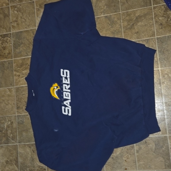 Augusta Sportswear Vintage Navy Buffalo Sabres Crewneck Size XL - Picture 2 of 7